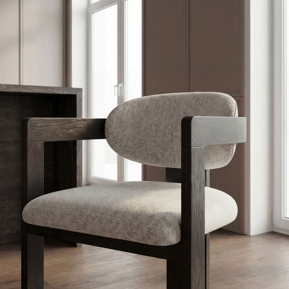 Raymond Dining Chair - Black & Shale