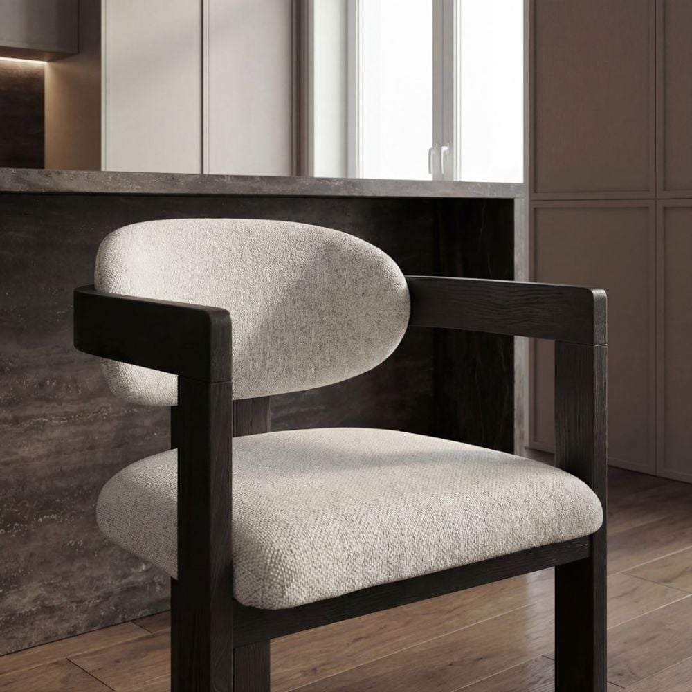 Raymond Dining Chair - Black & Shale