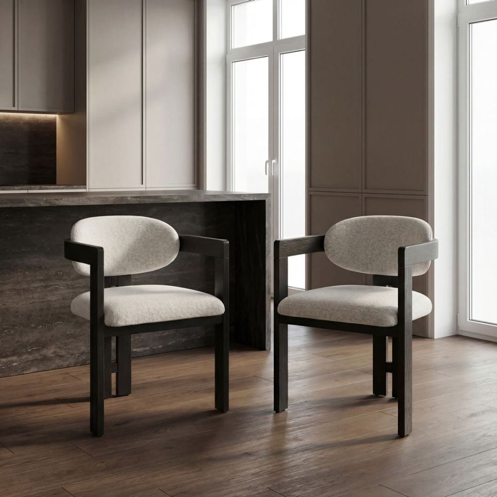 Raymond Dining Chair - Black & Shale