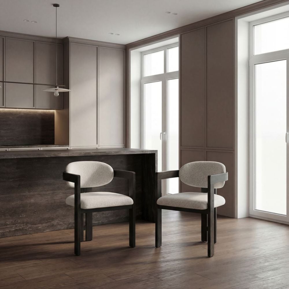 Raymond Dining Chair - Black & Shale