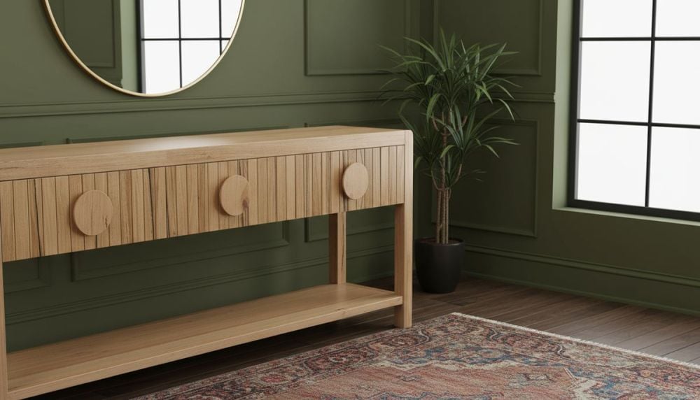 Ripple 1825 Hall Table - 3 Drawer - Messmate