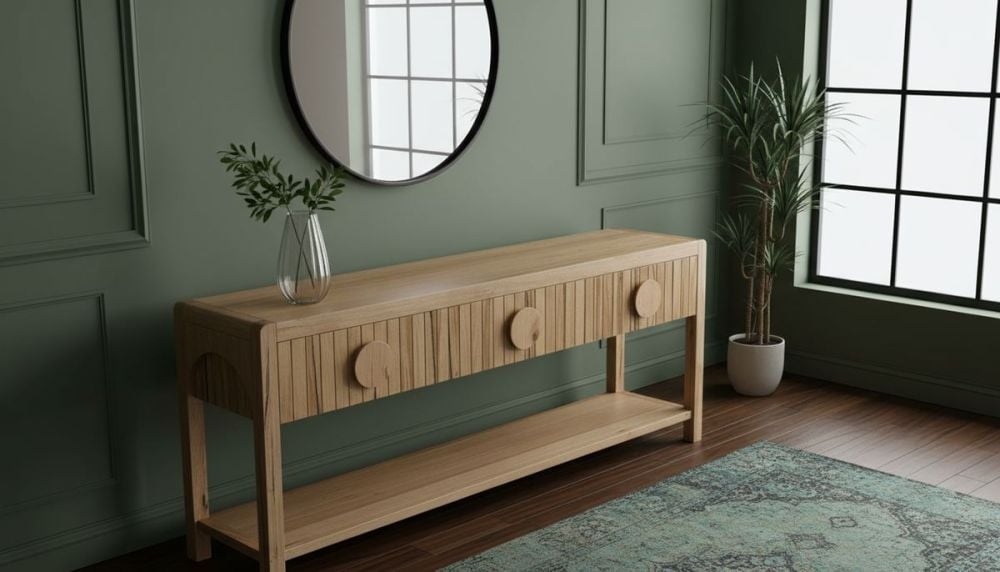 Ripple 1825 Hall Table - 3 Drawer - Messmate