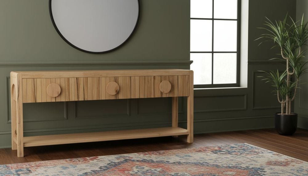 Ripple 1825 Hall Table - 3 Drawer - Messmate