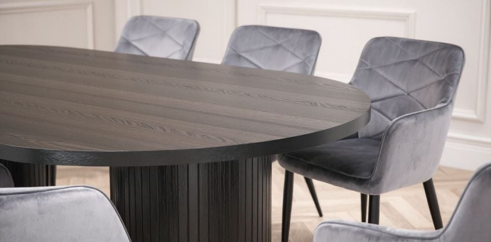 Ripple 2400 Dining Table - Black