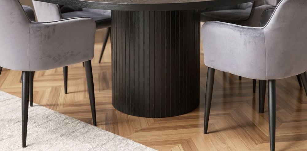 Ripple 2400 Dining Table - Black