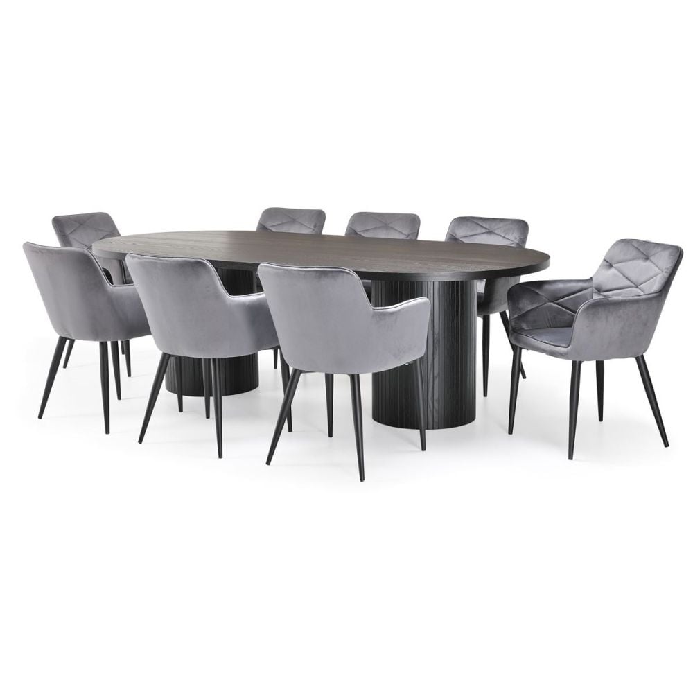 Ripple 2400 Dining Table - Black