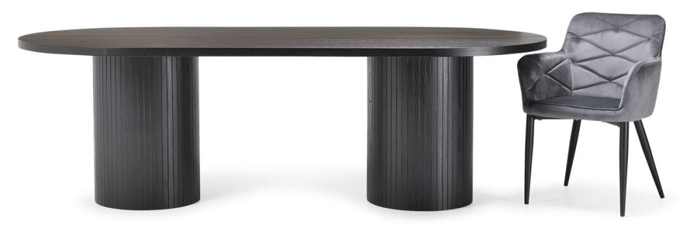 Ripple 2400 Dining Table - Black