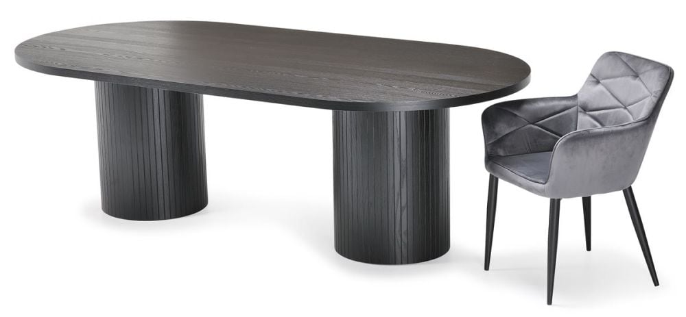 Ripple 2400 Dining Table - Black