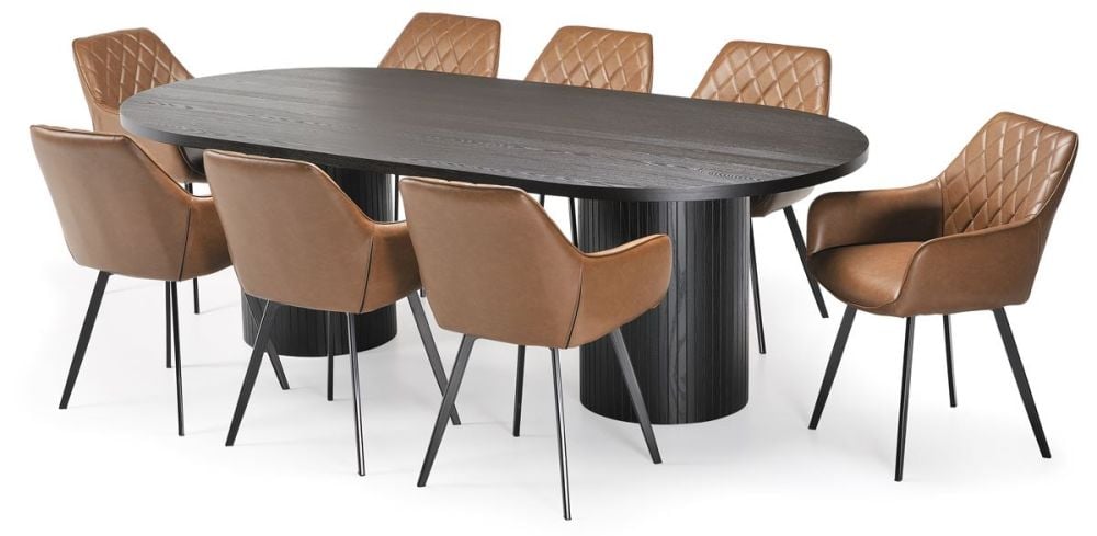 Ripple 2400 Dining Table - Black