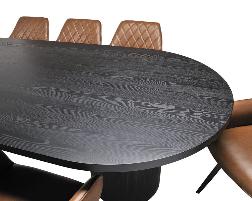 Ripple 2400 Dining Table - Black