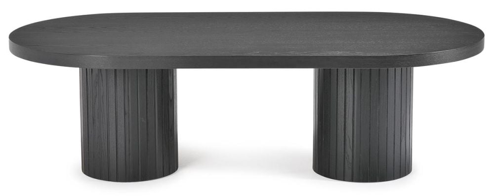 Ripple 1400 Oval Coffee Table - 2255 - Black