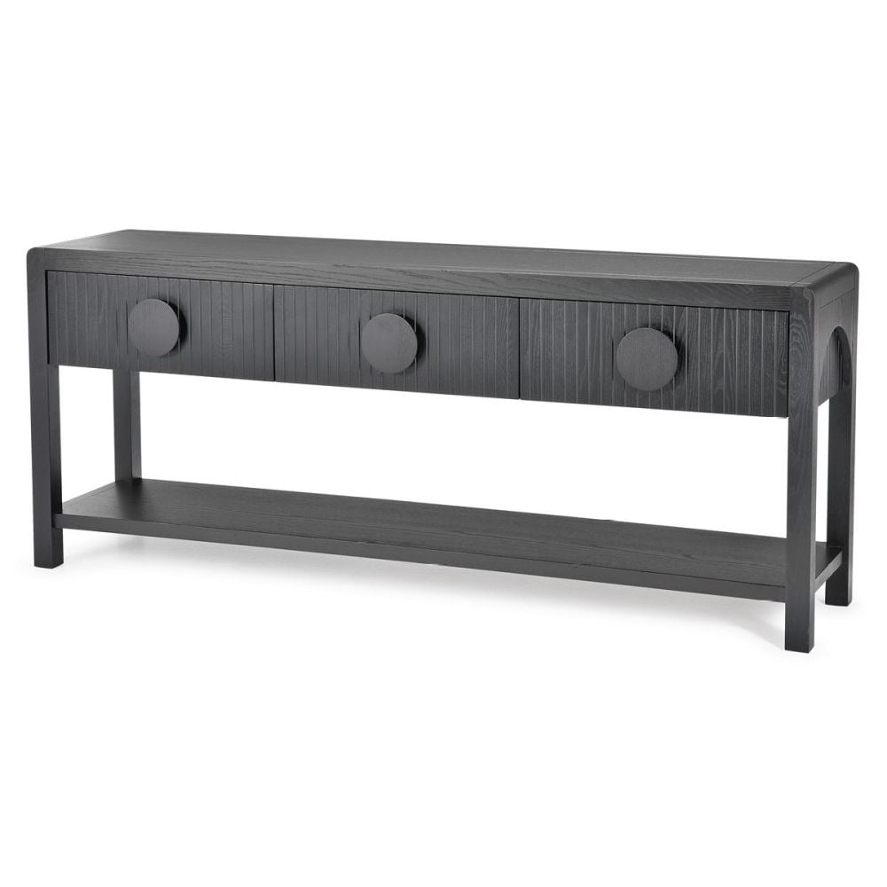Ripple 1825 Hall Table - 3 Drw - 2255 - Black