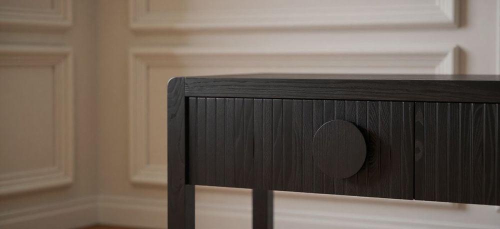 Ripple 1825 Hall Table - 3 Drw - 2255 - Black