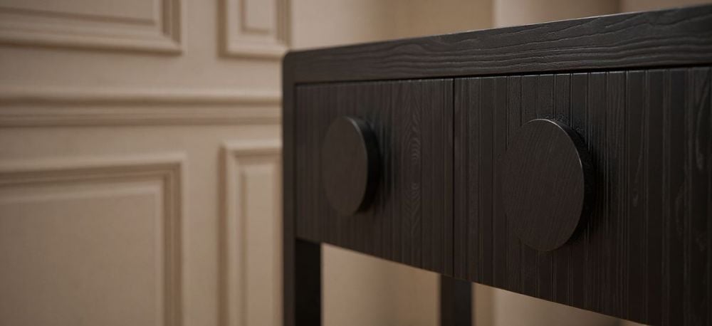 Ripple 1825 Hall Table - 3 Drw - 2255 - Black