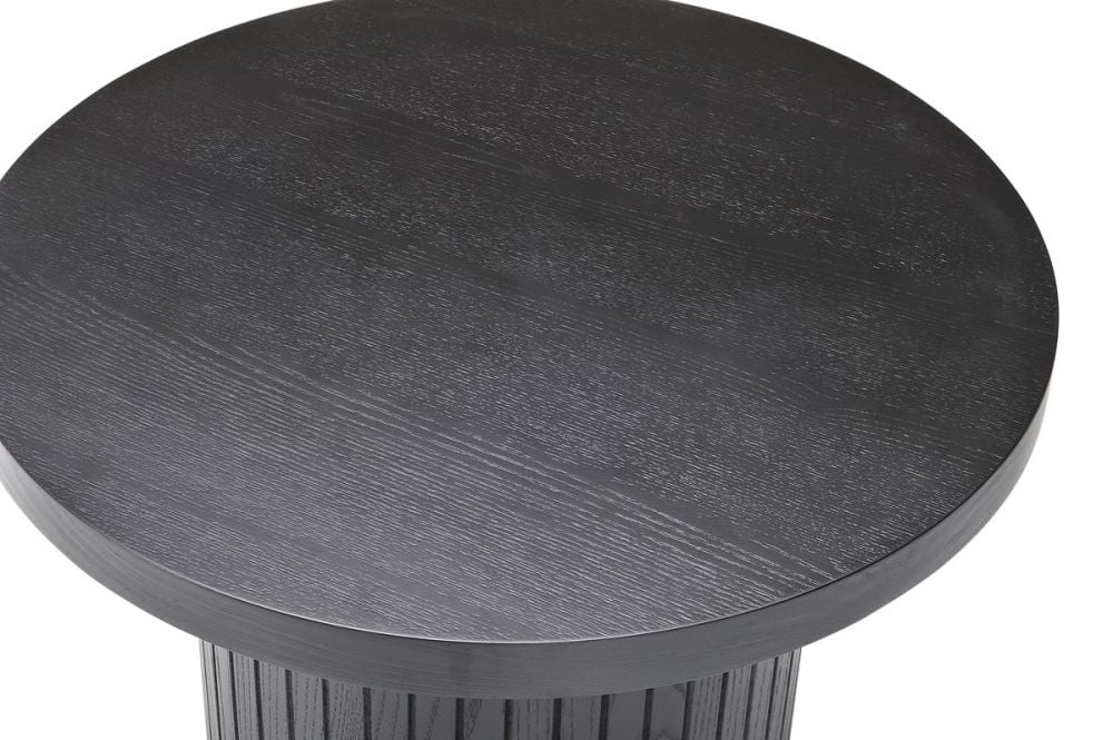 Ripple 600 Round Lamp Table - Black