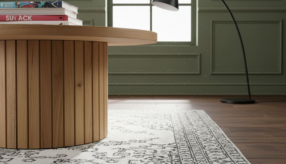 Ripple 900 Round Coffee Table - Messmate