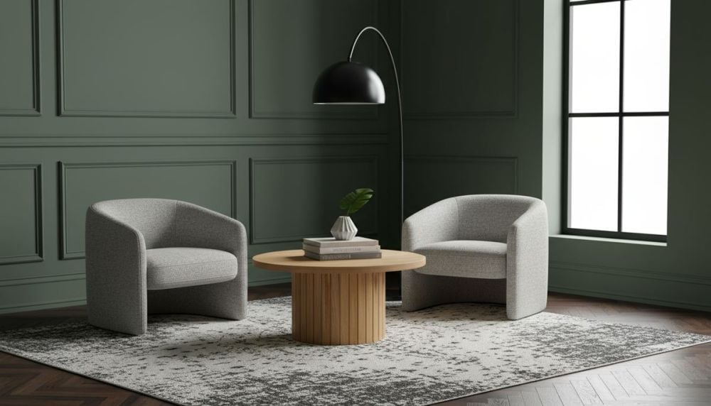 Ripple 900 Round Coffee Table - Messmate