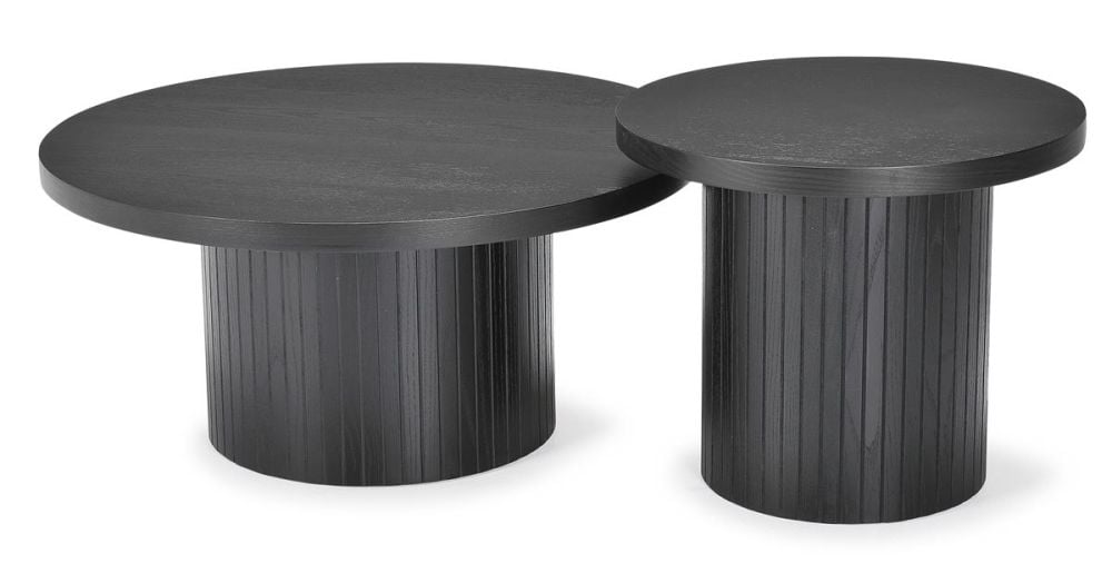 Ripple 900 Round Coffee Table - 2255 - Black