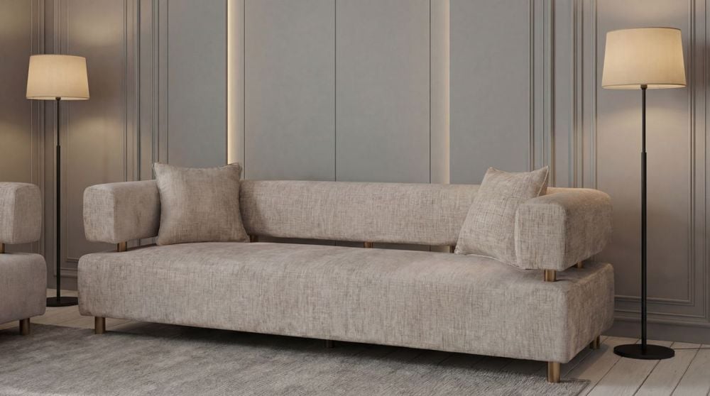 Santorini 3 + 2 Seater Sofa Suite - Beige
