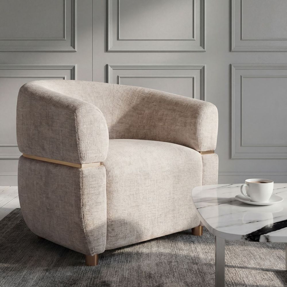 Santorini Accent Chair - Beige
