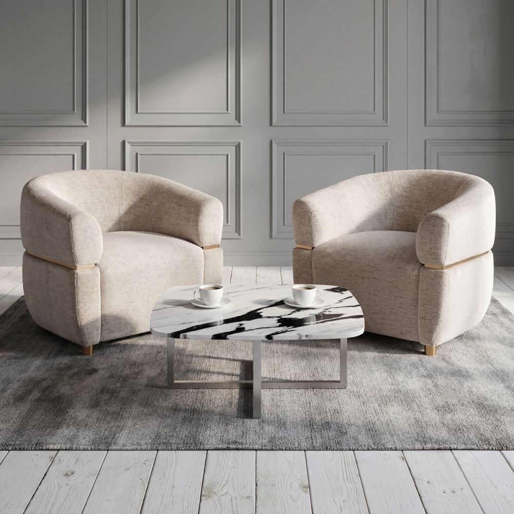 Santorini Accent Chair - Beige