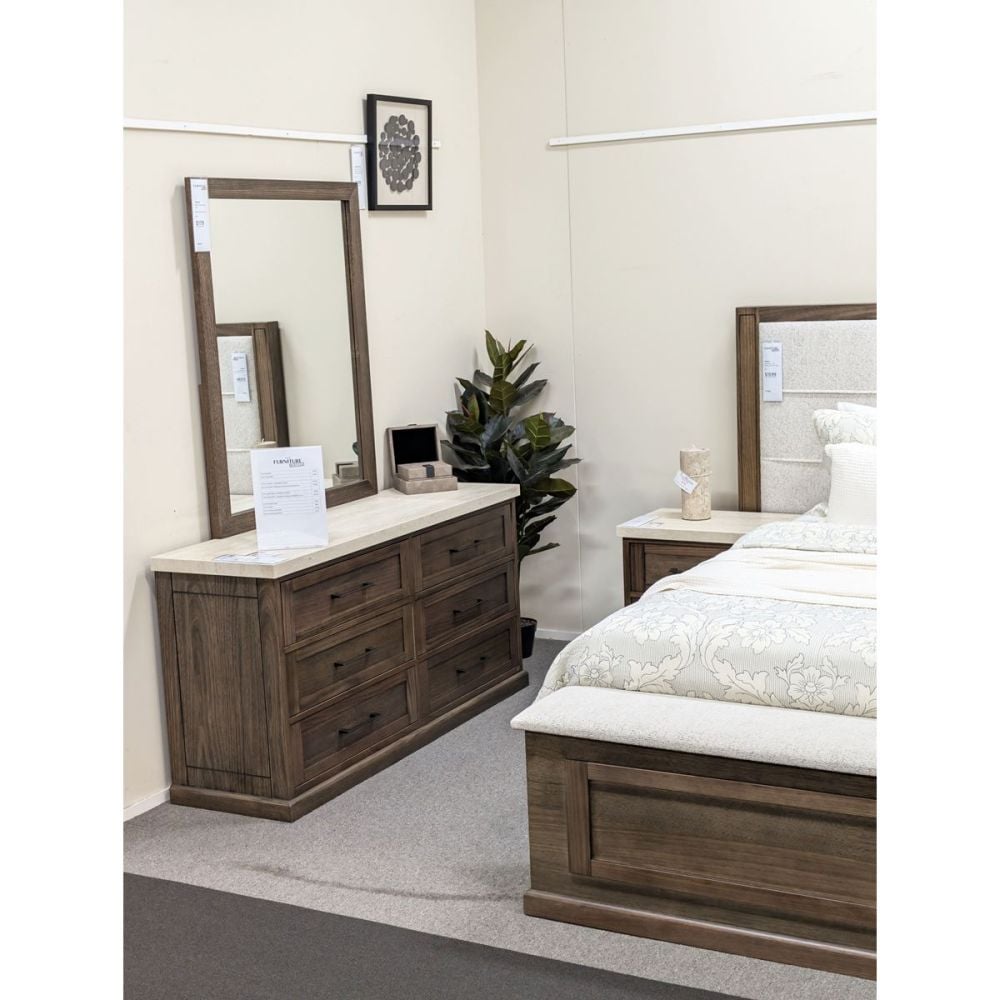Torino 4 Piece Queen Bedroom Suite With Dressing Table Base