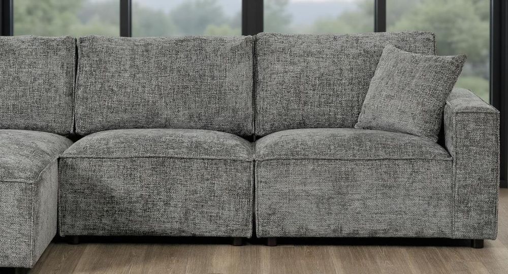 Urban 3 Seater Chaise Sofa - Licorice