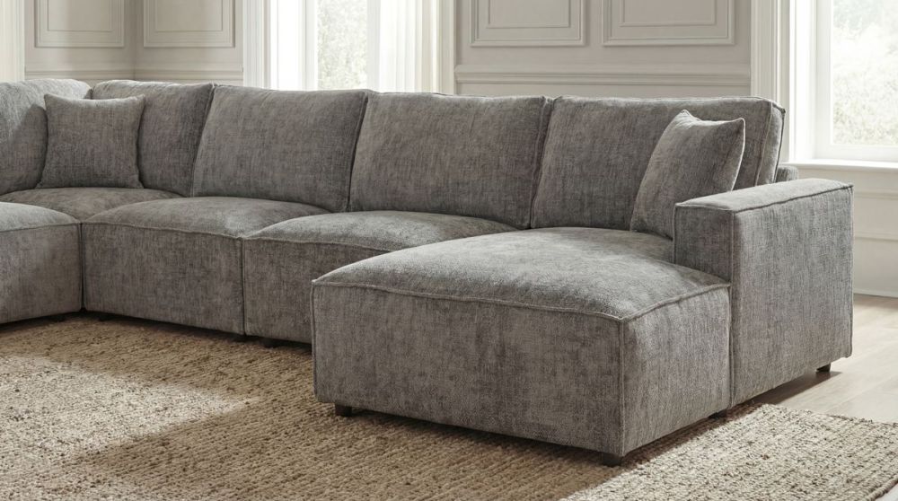 Urban 6 Seater Corner Chaise Lounge Suite - Licorice