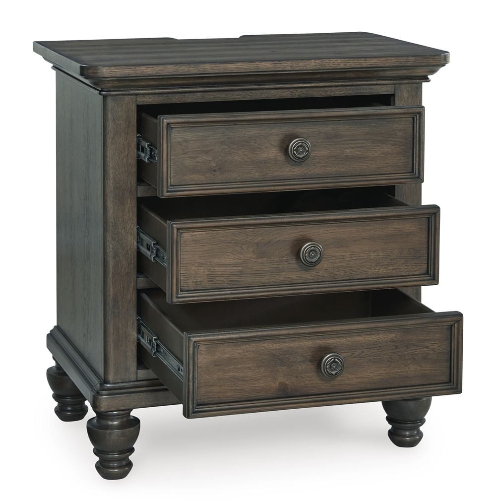 Veramond 3 Drawer Bedside Table