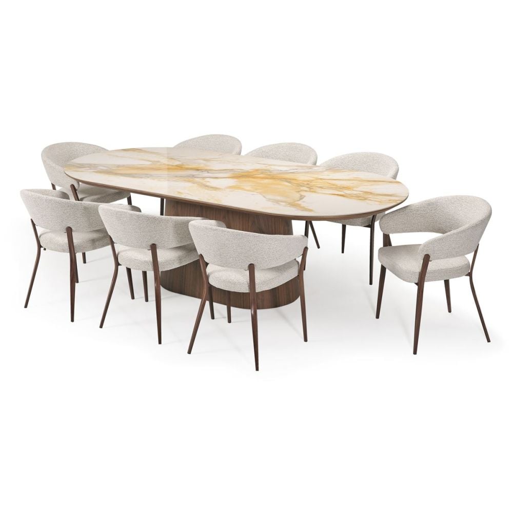 Verona 2400 Dining Table - Walnut