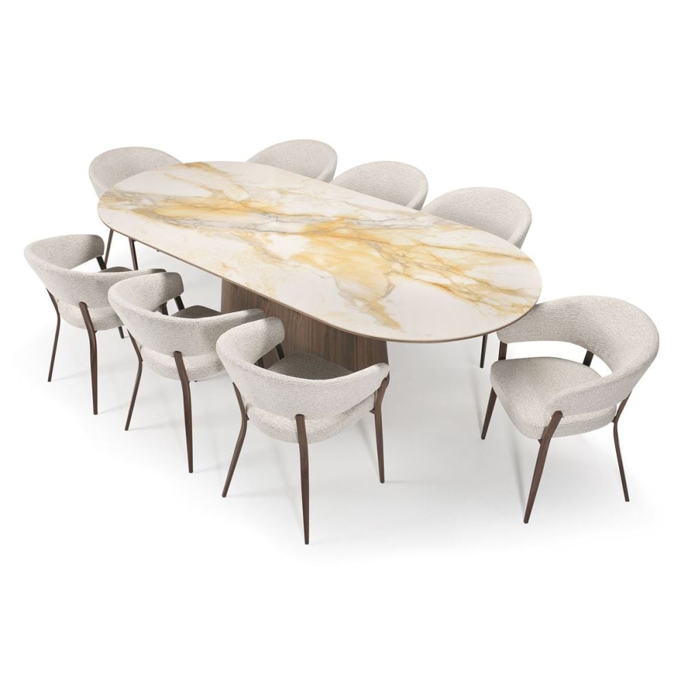Verona 2400 Dining Table - Walnut