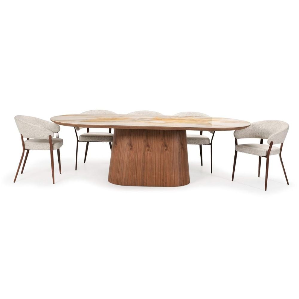 Verona 2400 Dining Table - Walnut