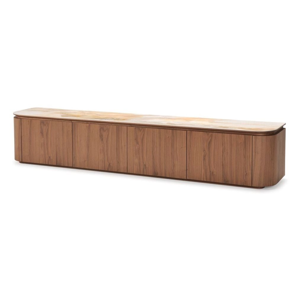 Verona 2400 Entertainment Unit - Walnut