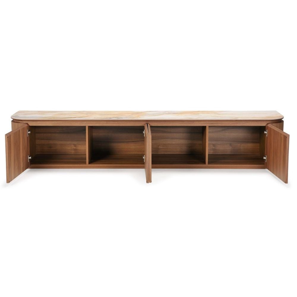 Verona 2400 Entertainment Unit - Walnut