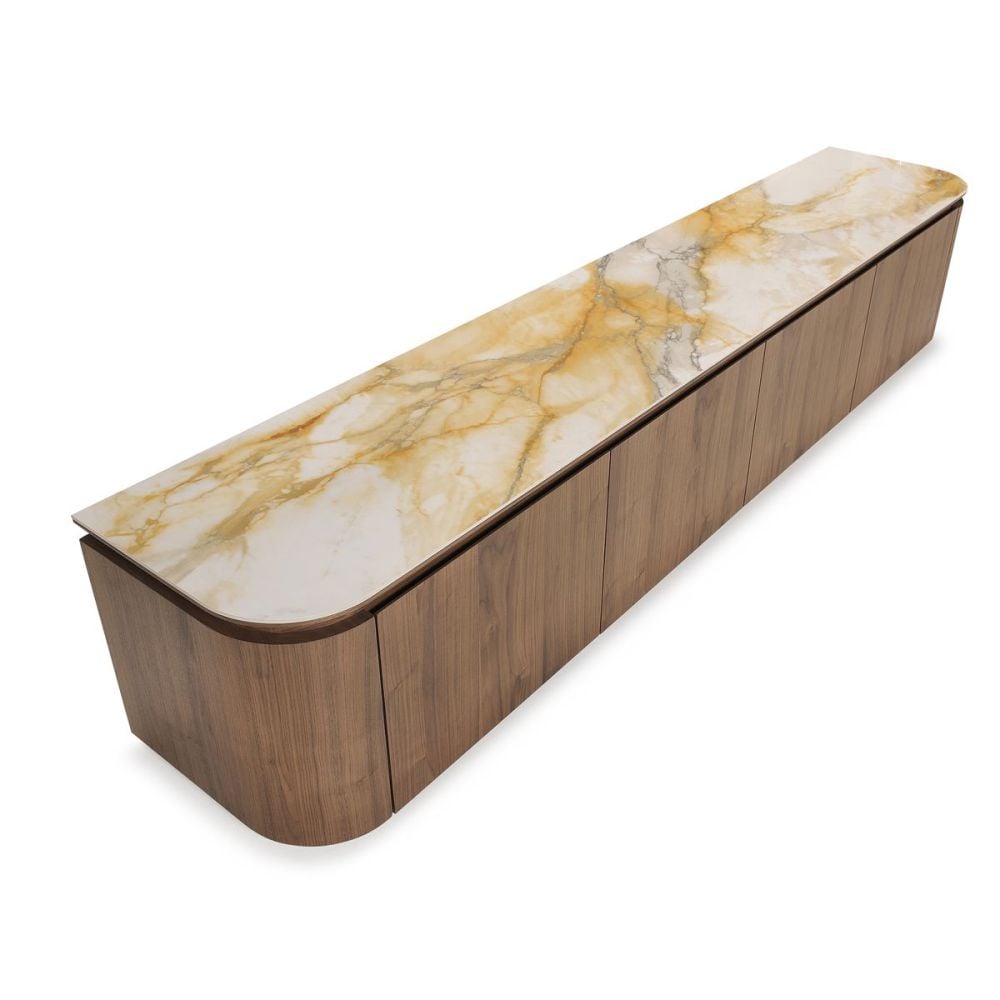 Verona 2400 Entertainment Unit - Walnut