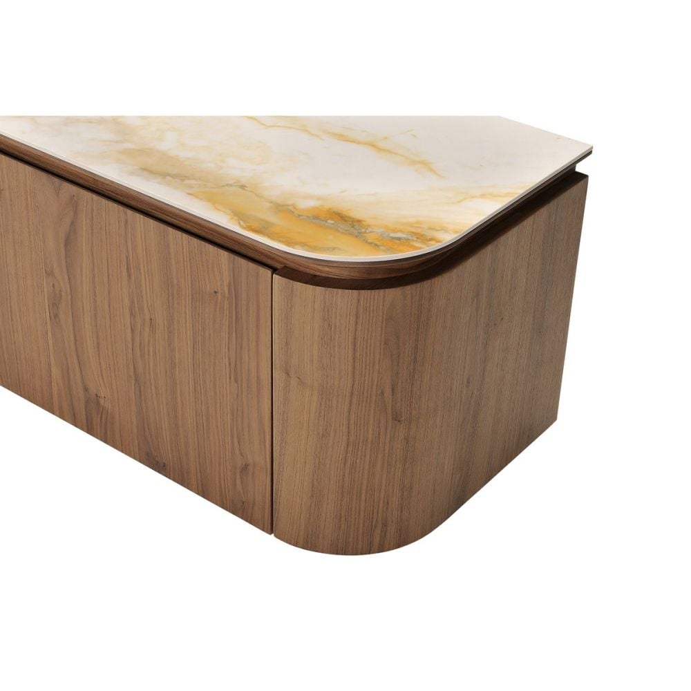 Verona 2400 Entertainment Unit - Walnut