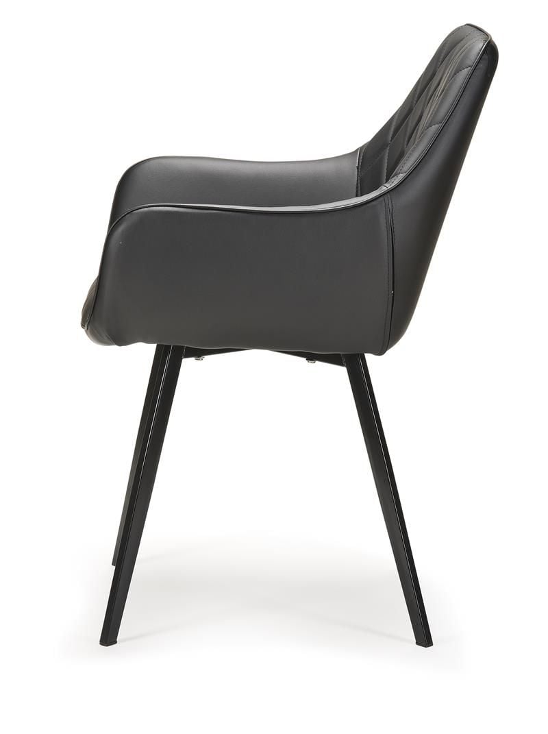 Vincent Dining Chair - Black Leatherette