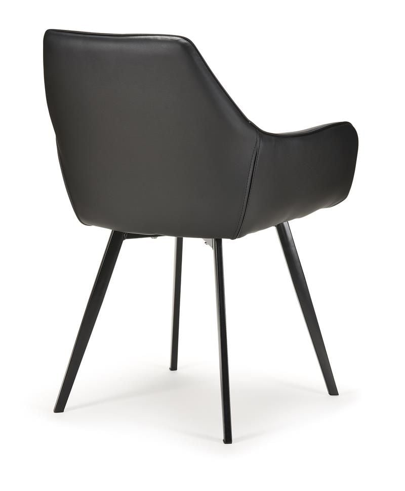 Vincent Dining Chair - Black Leatherette