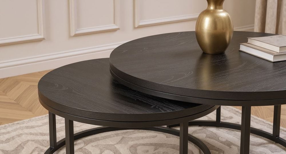 Zara Nest Of Tables - Black