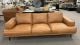 Clearance - Jersey 3.5-Seater Sofa - Camel Brown Leather