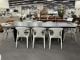 Clearance - Xenia 2700 Dining Table And 8 Grey Diego Dining Chairs