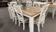 Clearance - Byron Bay 1900 Dining Table & 6X Paris Timber Dining Chairs