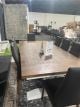 Clearance - Paris 2400 Trestle Dining Table + 8 Miami Dining Chairs