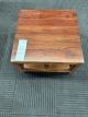 Clearance - Cross Square Side Table - Honey