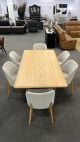 Clearance - Hunter 2100 Dining Table 6x Charles Dining Chairs