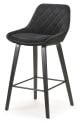 Ella Bar Stool - Black Velvet