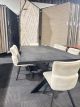 Clearance - Macedon Black Acacia Dining Table + 8 Beige Mavis Dining Chairs