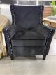 Clearance - Peyton High Back Accent Chair - Black Velvet