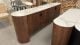 Clearance - Como 4 Door Buffet- Walnut - Ceramic Top