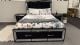 Clearance - Cortana Queen Bed  + 2x Bedside Tables - Black